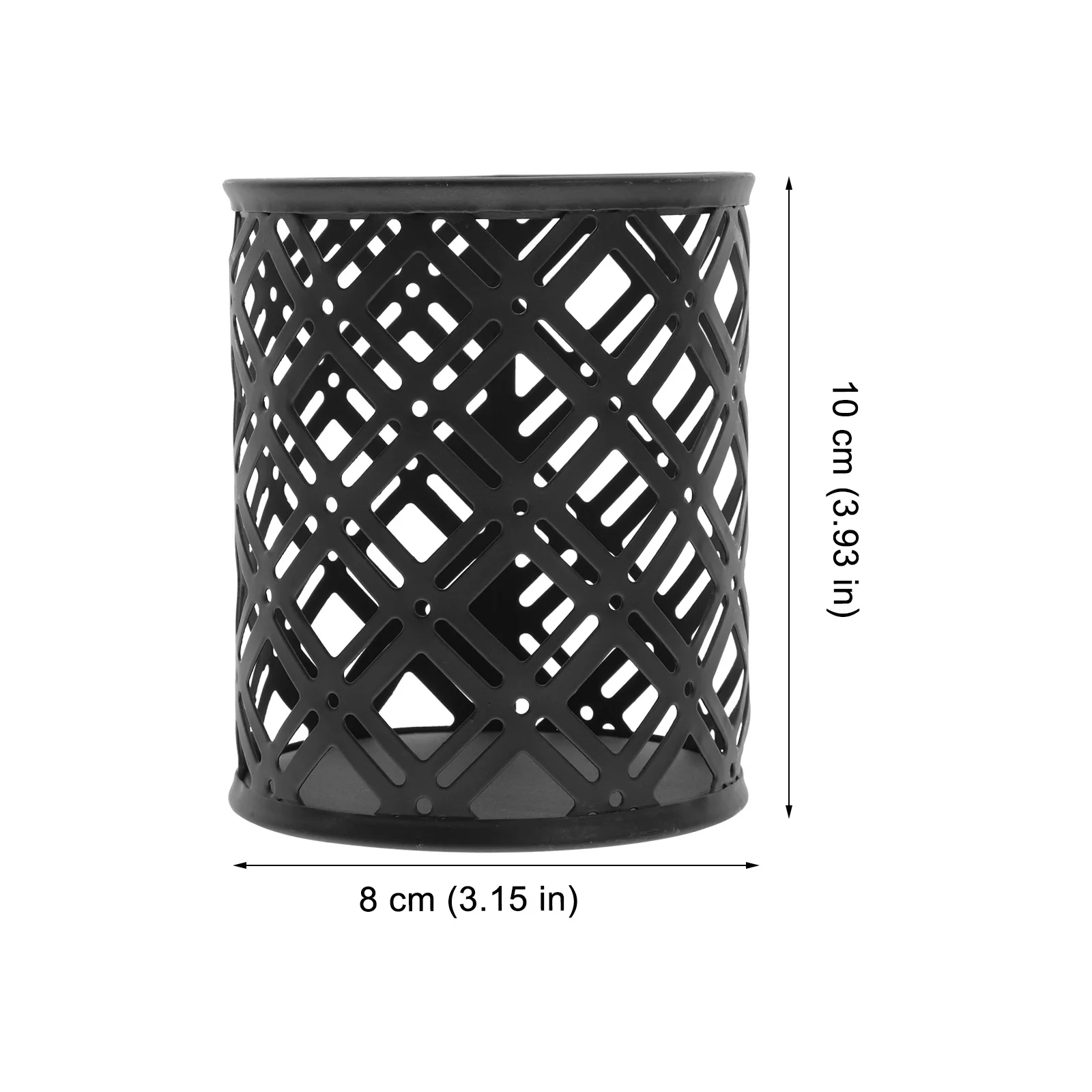 2 Pcs Office Pen Holder Pencil for Desk Pens Work Make up Small Organizer Can Metal Desktop Accessories