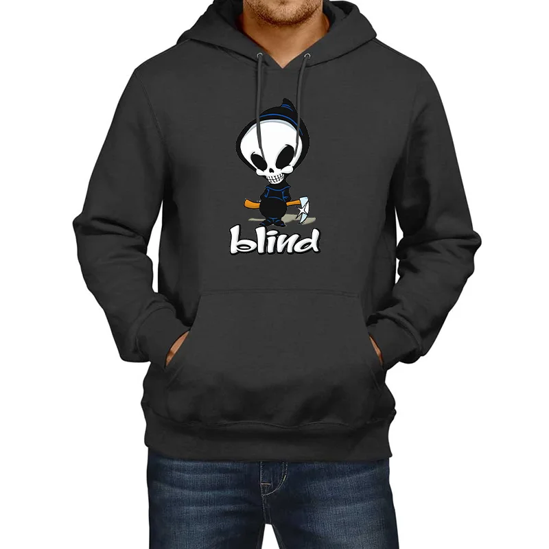 Skull Print Hoodie Casual Sports Outdoor Pullover Hoodie Long Sleeve Funny Pattern Sweatshirt Top
