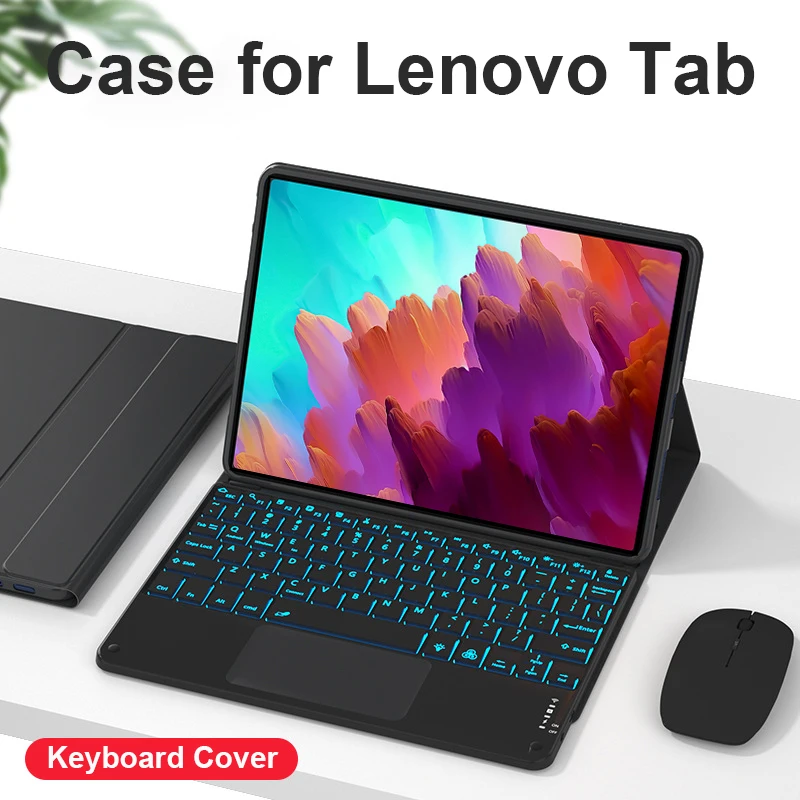 

For Lenovo Tab Keyboard Case, Keyboard Cover for Lenovo Tab P11 P12 Pro M10 PLus , For Xiaoxin Pad 11 11.5 10.6 case