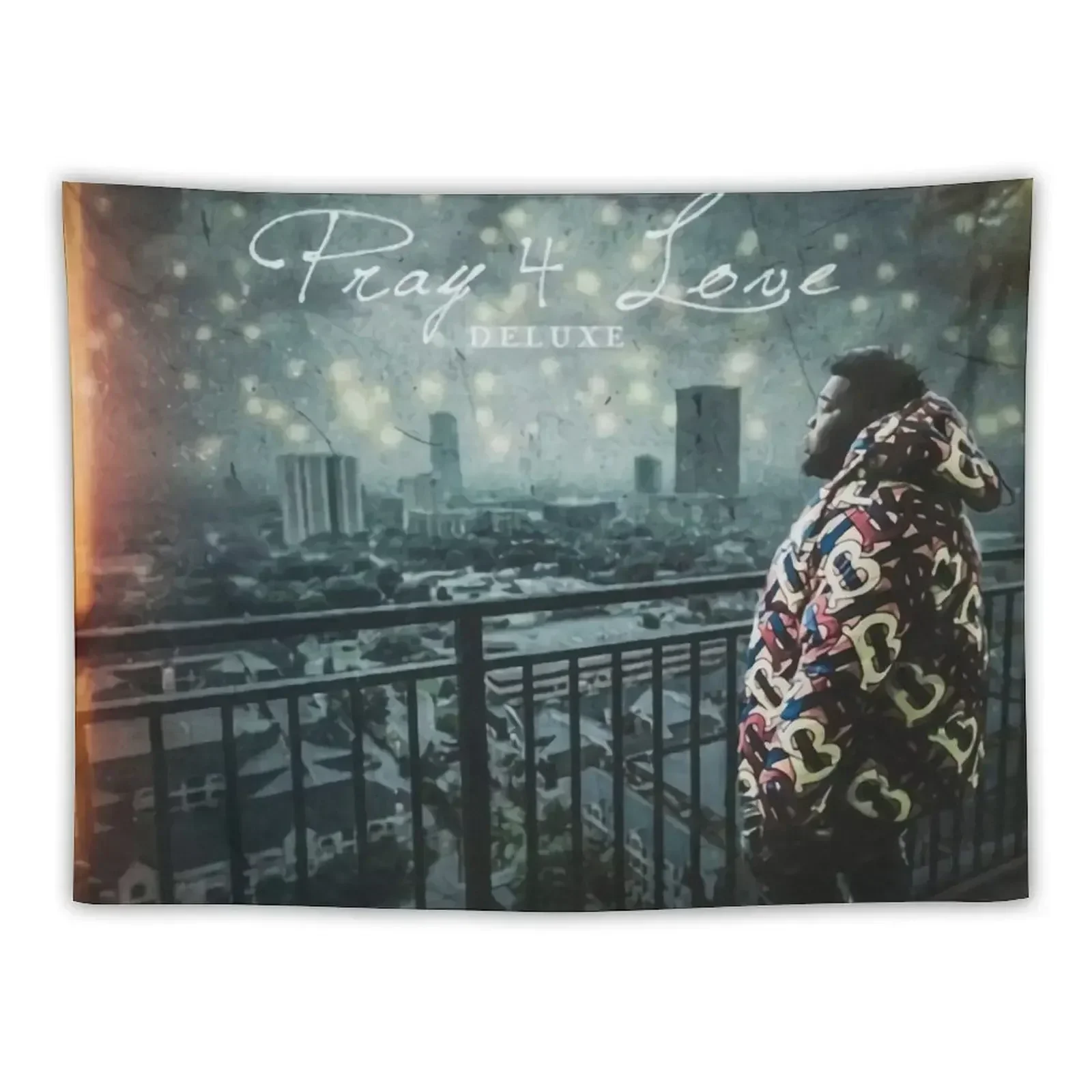 

Pray 4 Love (Deluxe) Tapestry Wallpaper Bedroom Home And Comfort Decor Tapestry