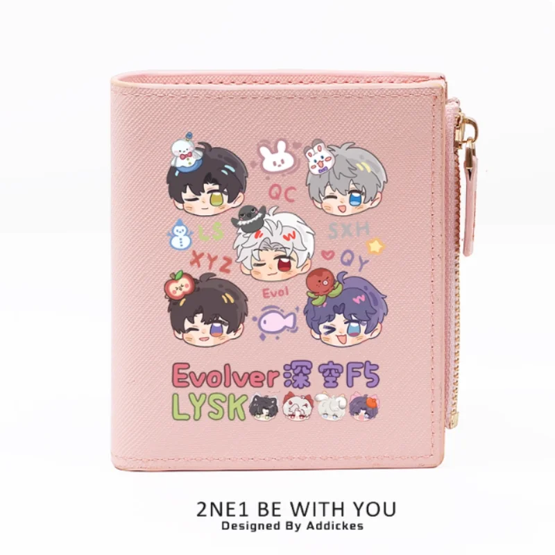 Anime Caleb Love and Deepspace Sylus Zipper Fashion Wallets PU Purse Card Holder Money Bag Gift 2147 Cosplay
