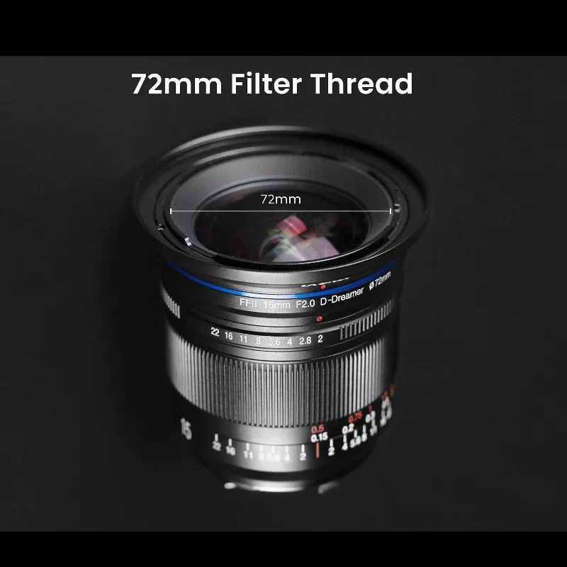 Laowa 15mm F2 Zero-D Full-Frame MF Lens Wide-Angle Prime lens for