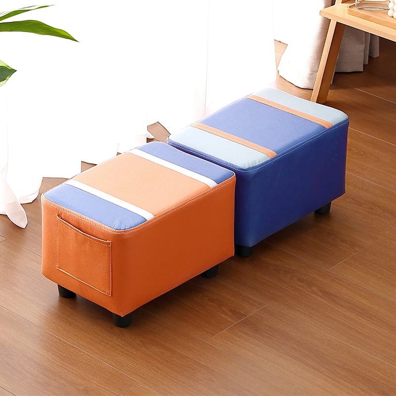 Home Stackable Square Stool, Modern Bench, Coffee Table Stool, Creative Low Stool, Shoe Stool At The Entrance
