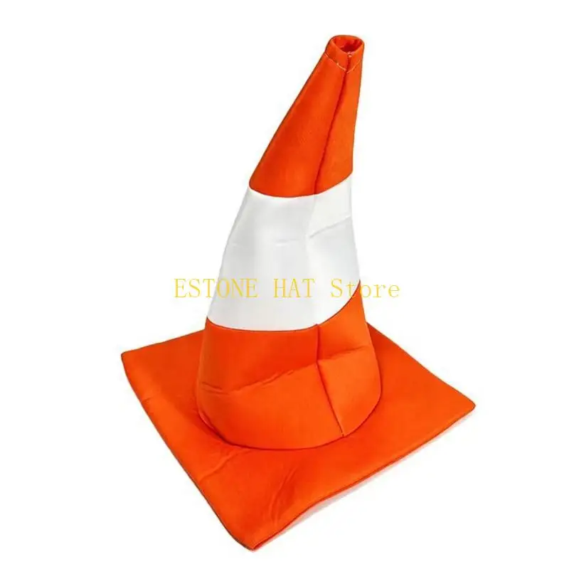 49MF Creative Cone Photo Props Hat for Women Men Unisex Soft Fabric Costume Accessory Headwera for Holiday Parties Stage Show