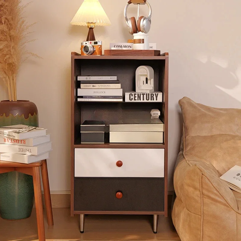 خزانة جانبية لتناول الطعام على طراز العصور الوسطى، خزانة تخزين متعددة الوظائف من الخشب الصلب #1