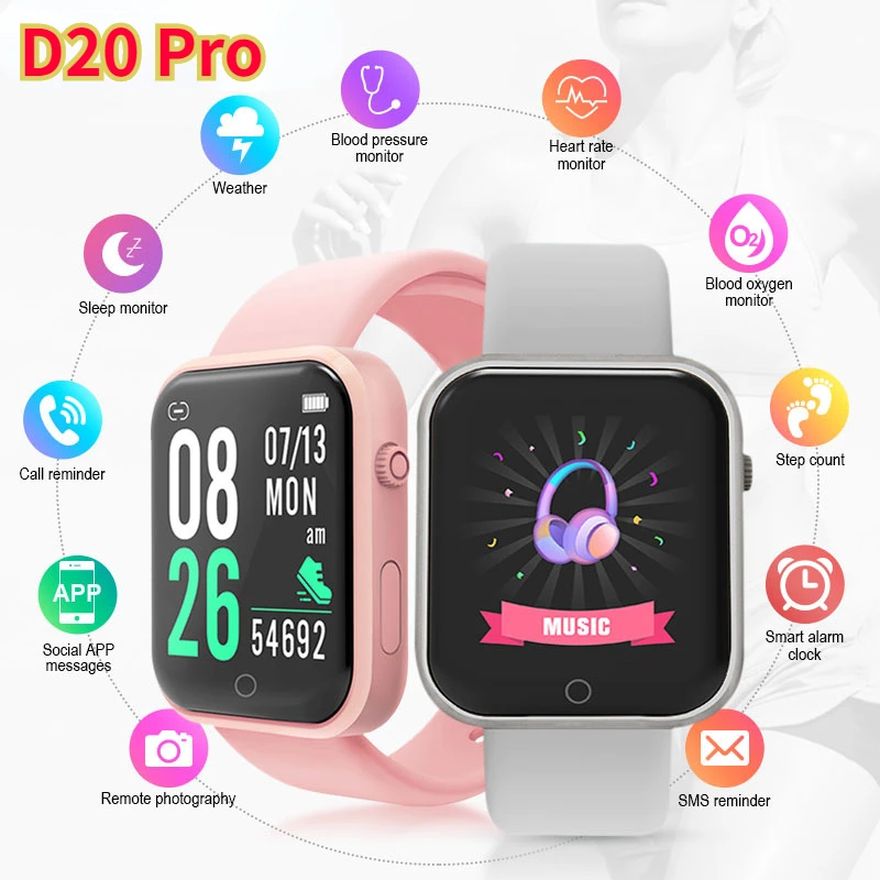 New Silicagel Wristwatch Women Men HD Large Screen LED Smart Watch Sport Waterproof Call Reminder Smart Digital Watches Children