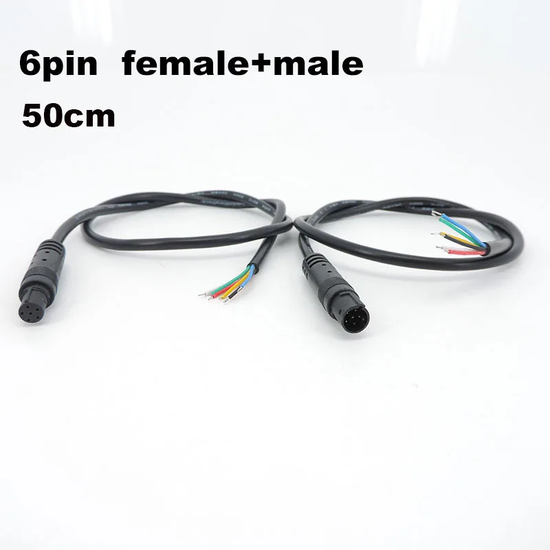 4Pin 5Pin 6Pin 8pin core Car Rear View Camera male female connector extend cord Cable for car Jack wire Recorder Rear Tail line