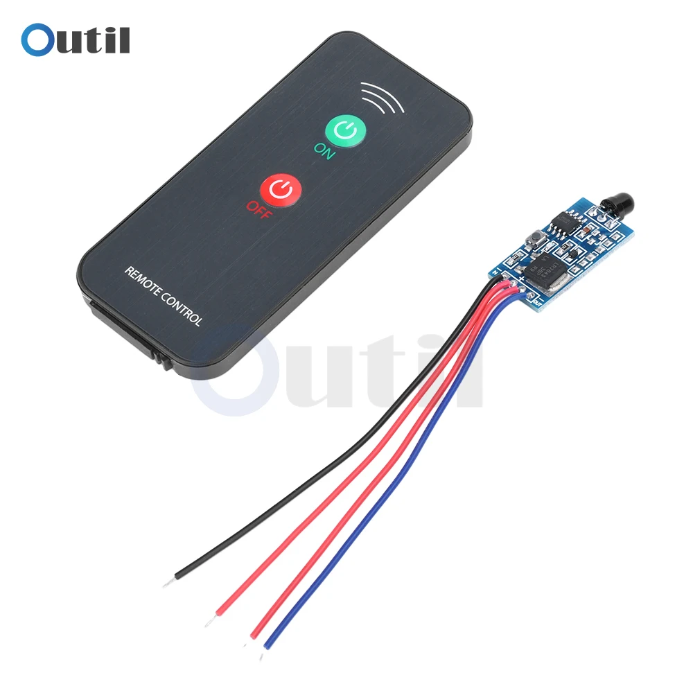 DC 5V 24V Relay Module One-button/two-button Infrared IR Remote Switch Control Relay Driving Controller with Remote Controller