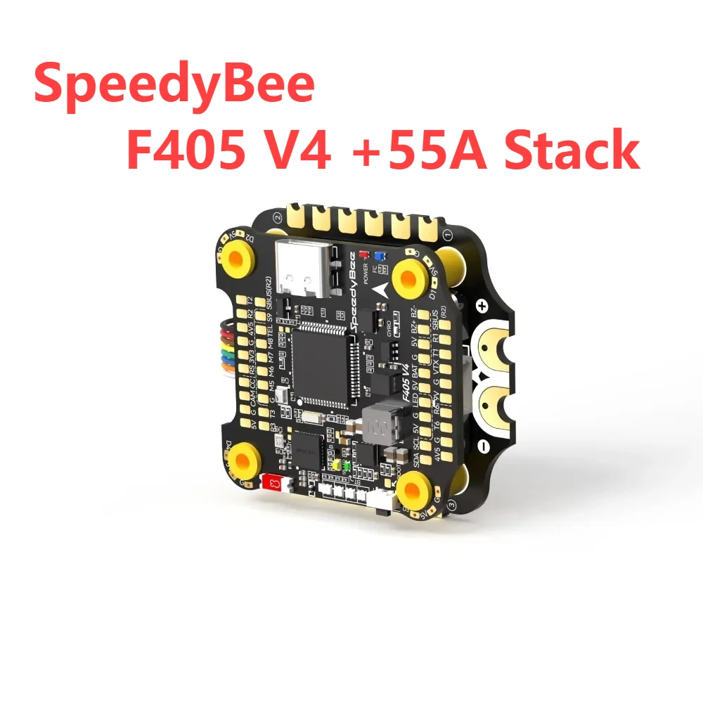 SpeedyBee FPV 프리스타일 드론용 비행 컨트롤러, DIY 부품, F405 V3/V4, 3-6S, 30x30mm F405 스택, BLHELIS 50A/55A, 4 인 1 ESC