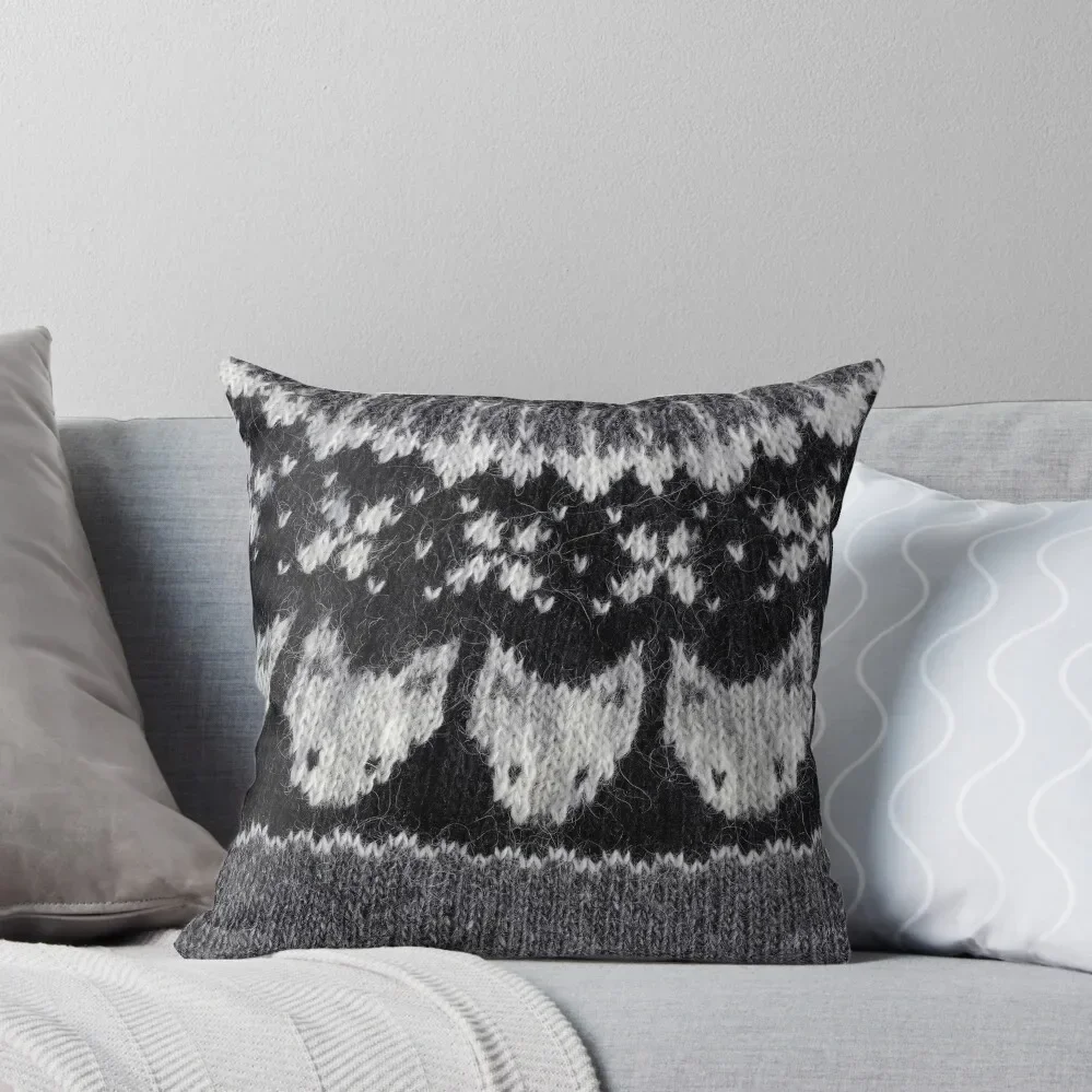 Icelandic sweater pattern - Refur Throw Pillow Luxury Sofa Cushions Christmas Covers pillow cover luxury Pillow