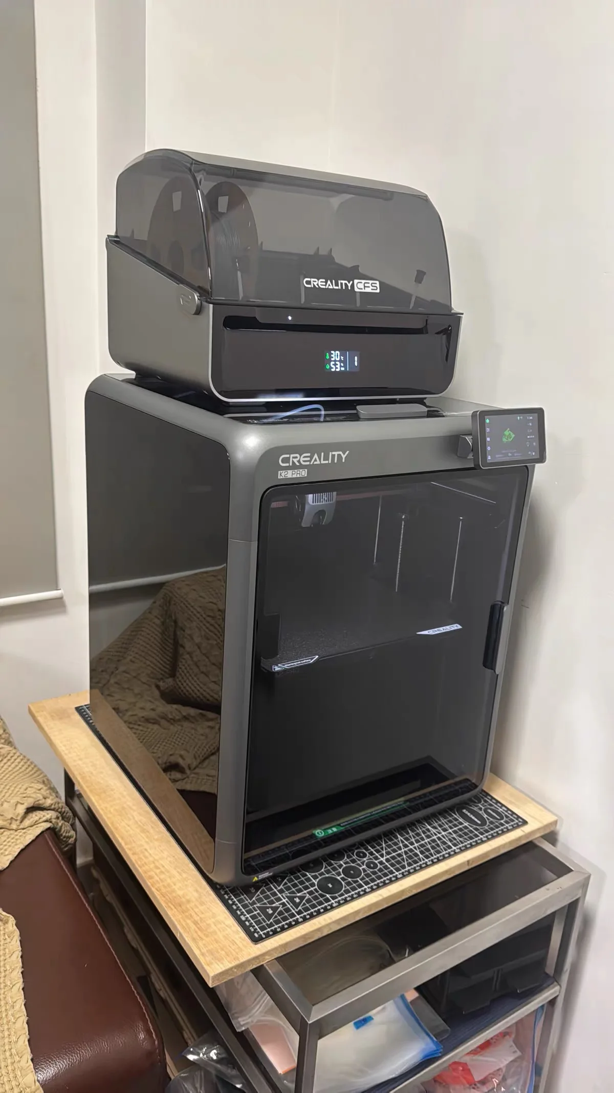 Creality K2 Pro Combo 3 D Pri nter Multicolor 600mm High Speed Dual AI Multicolor Auto Leveling Large Build Volume 3D Printer