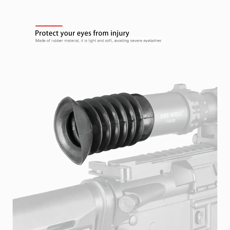 Гибкий расширяемый окуляр 39 мм, мягкая резиновая крышка, протектор для глаз, крышка для прицела винтовки, аксессуары для телескопа