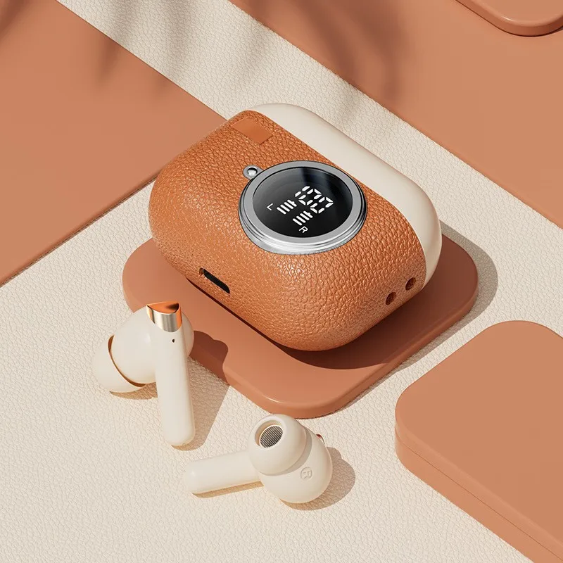 

TWS M88 True Wireless Long Endurance ANC in Ear Наушники с глубокими басами Ретро кожаные наушники в форме камеры с шумоподавлением