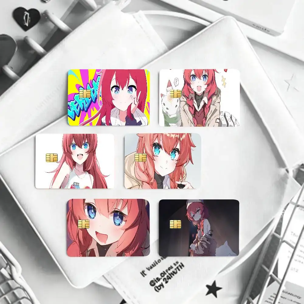 Maki Konuri Game Card Sticker Cartoon Art Credit Card Skin Anti Scratch Bank Debit Card Decal