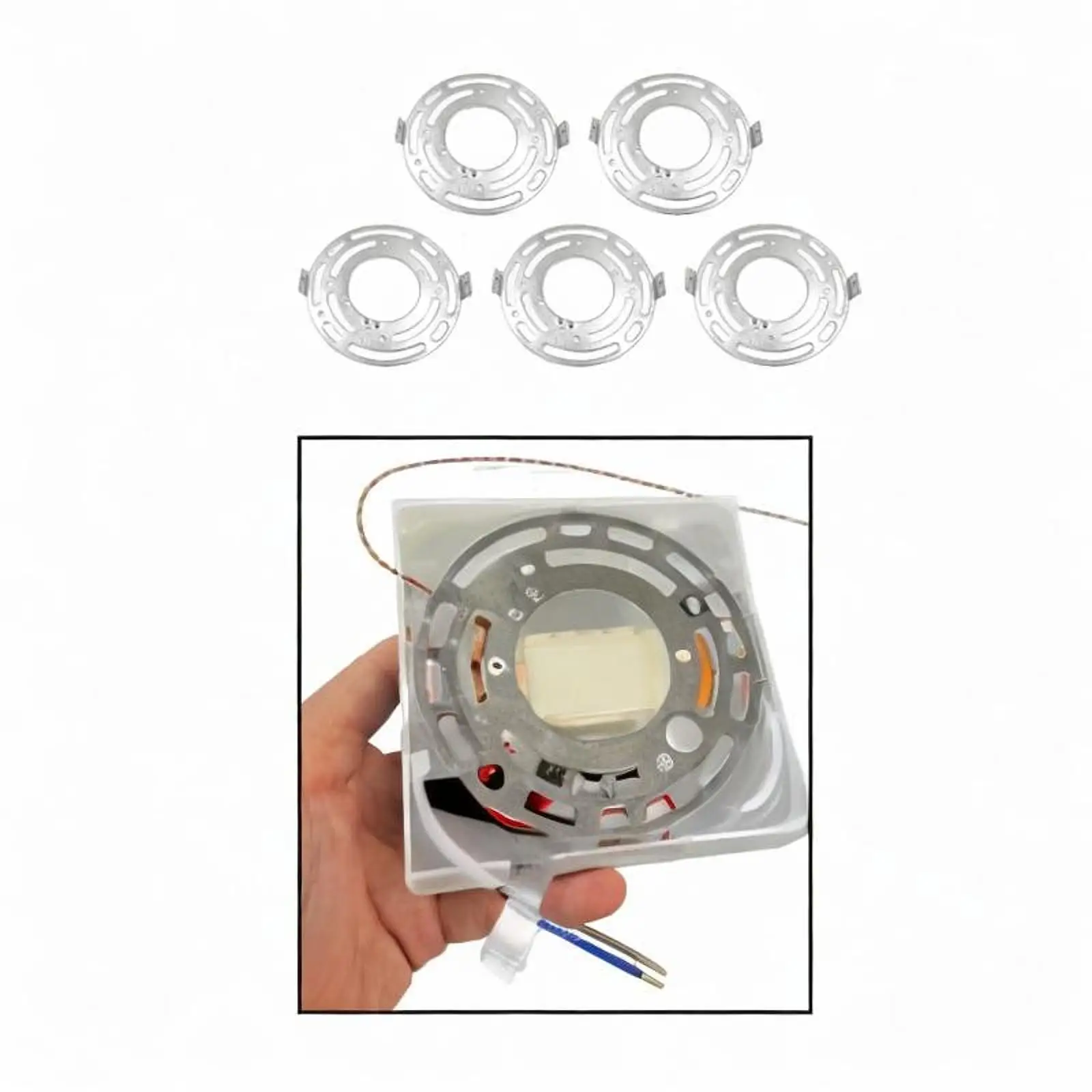 5 Pieces Light Fixture Mounting Bracket,Ceiling Light Plate Steel Lightweight