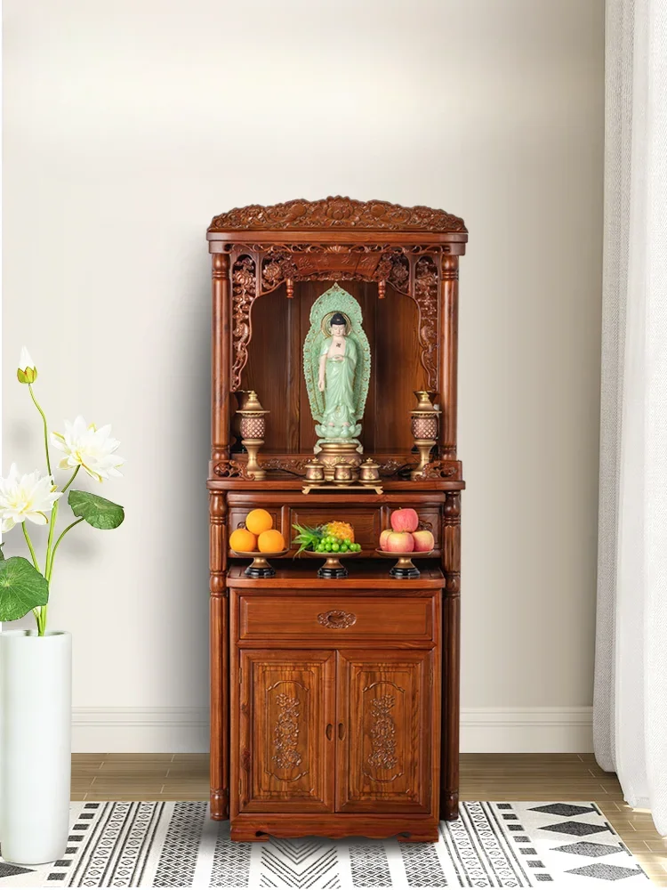 

Shrine God of Wealth Cabinet Home Buddha Cabinet Altar Buddha Shrine Buddhist Hall Guanyin Table Fairy Altar Cabinet