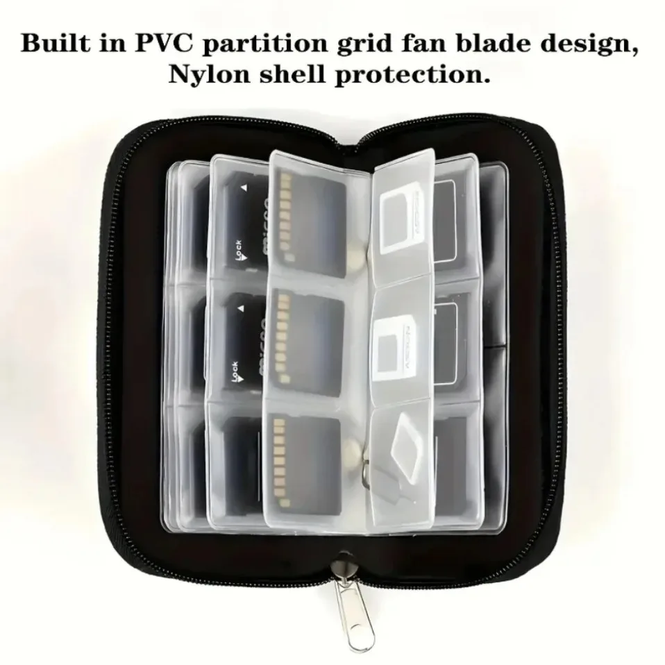 Case Holder Wallet Memory Card Storage Bag Carrying 22 Slots for CF/SD/Micro SD/SDHC/MS/DS Game Accessories memory card box