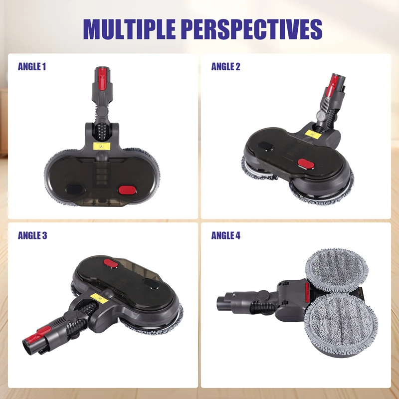 ¡Promoción! Adecuado para Dyson V7/V8/V10/V11 aspiradora cabezal de limpieza de fregona eléctrica con fregona de tanque de agua