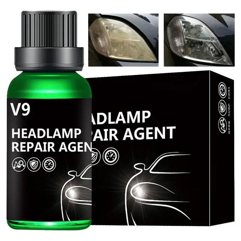 Auto Koplamp Reparatie Vloeistof Superhydrofobe Koplamp Reparatie Poetsmiddel 50Ml Koplamp Restaurateur Reparatie Vloeistof Voor Auto