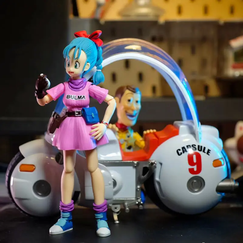 

Новинка 2025 года Shf Bb S.H.Figuarts Black Hole Dragon Ball Мотоцикл для девочек Капсула No 9 Bulma Goku Костюм Фигурки Подарки на день рождения