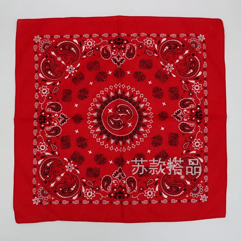 Hip-hop men\'s headscarf cotton paisley handkerchiefs bandana casual small squares women\'s decorative scarf headband