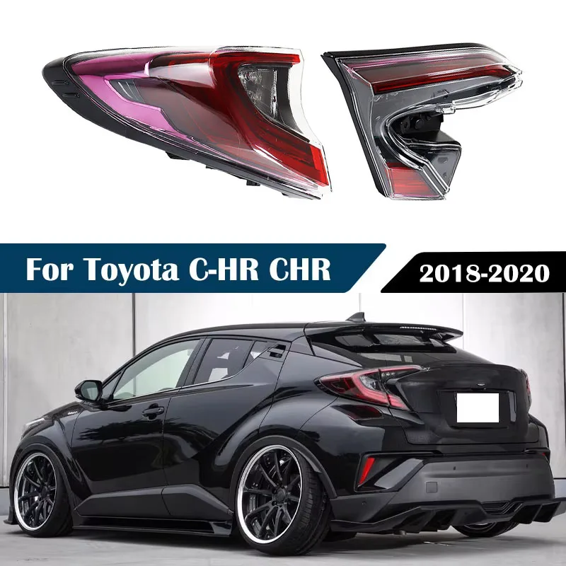 

LED Rear Outside Inside Tail Light Assembly Brake lights parking lights Rear lamp For Toyota C-HR 2018-2021 Car Accessories