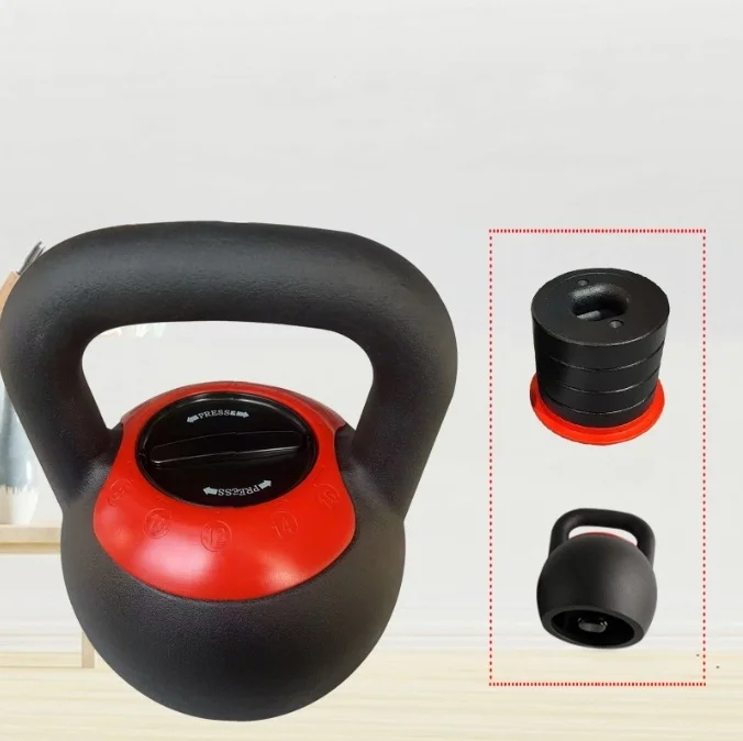 Adjustable Kettlebell 16KG 40LB, Quick Change Weight, Home Gym Equipment, Fitness Training Tool