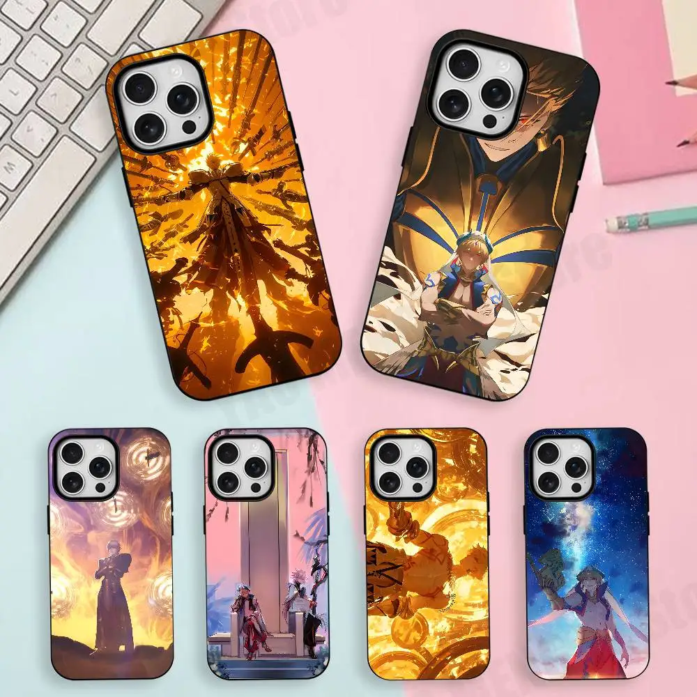 

Gilgamesh II Fate Silicone Soft Case For iPhone 17,16,15,14,13,12,11 Pro Max For Magnetic Shell Frosted Cover