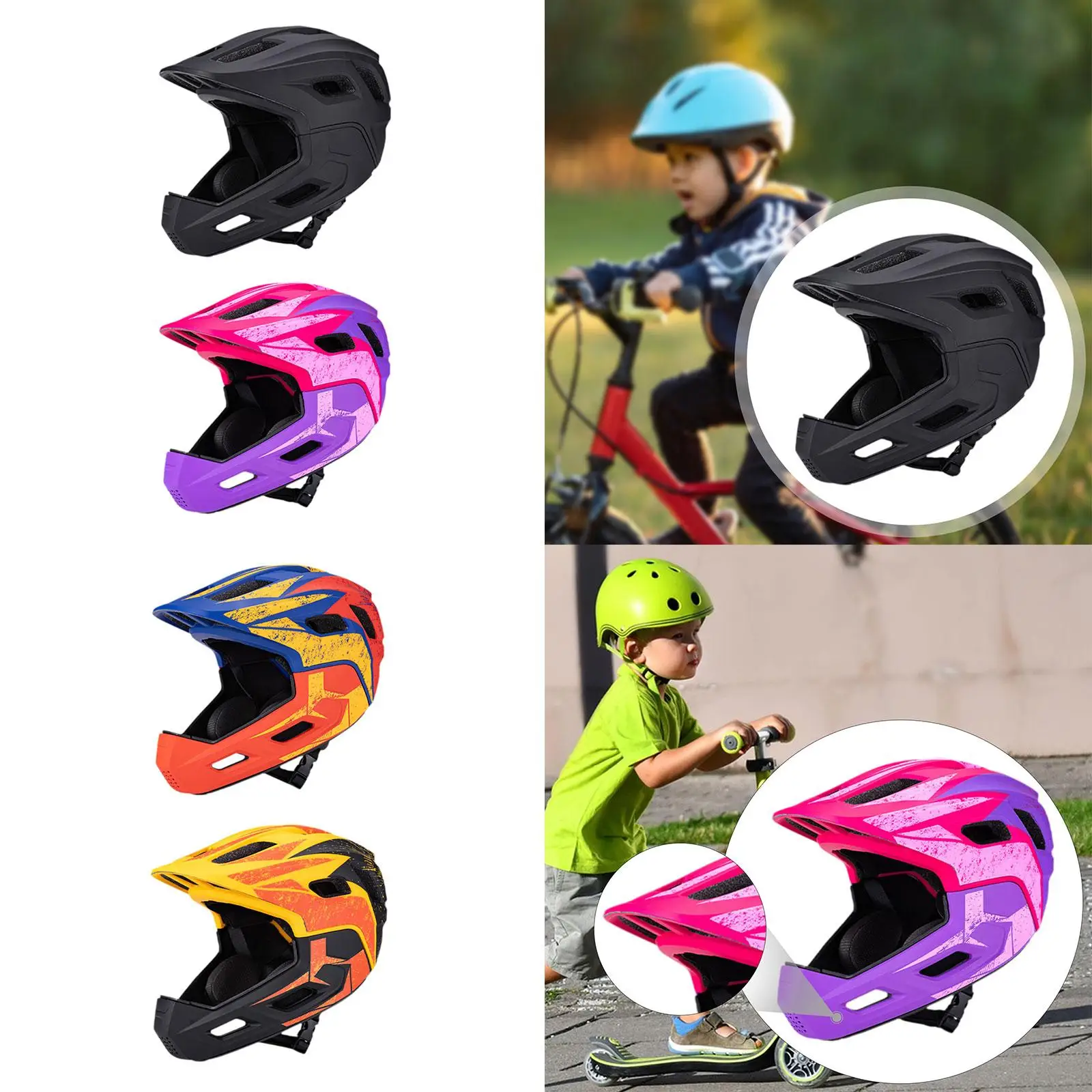

Bike Helmet for Kids Children Bicycle Helmet Accessories Supplies Sporting Helmets for Bicycle Skateboarding Outdoor Children