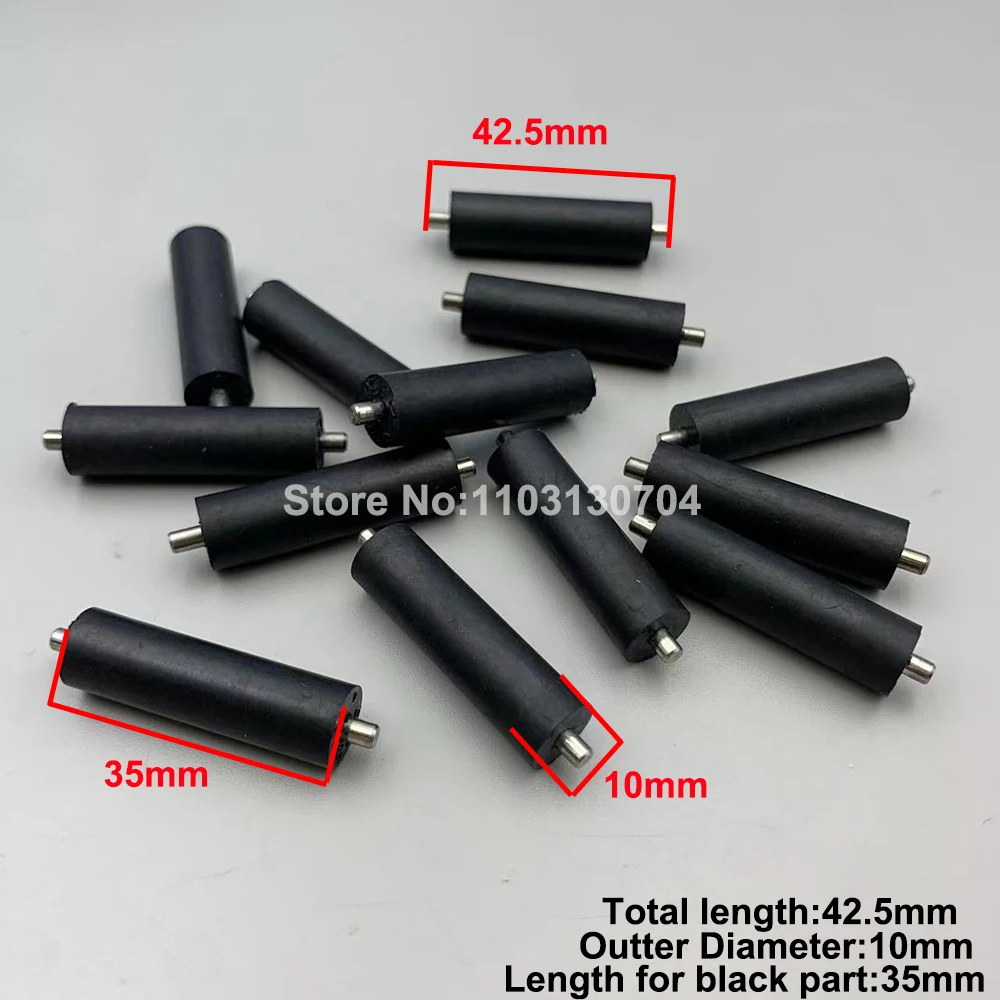 10PCS Allwin Konica 512 Printhead Rubber Pinch Roller for Human Xuli Yaselan Flora Printer KM512 Paper Pressure Rollers Wheel