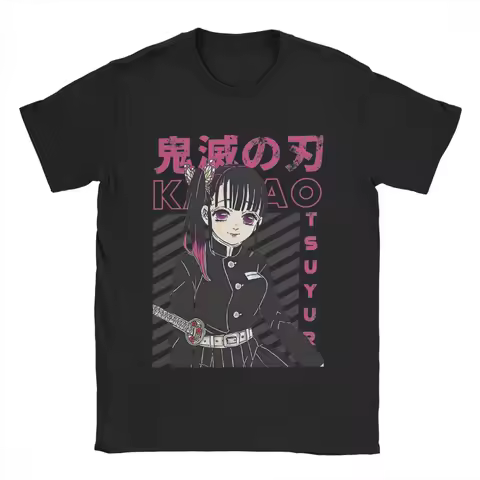 Kanao Tsuyuri Demoned Slayered T-Shirts Men Funny Pure Cotton Tees Round Collar Short Sleeve T Shirt Gift Idea Clothing