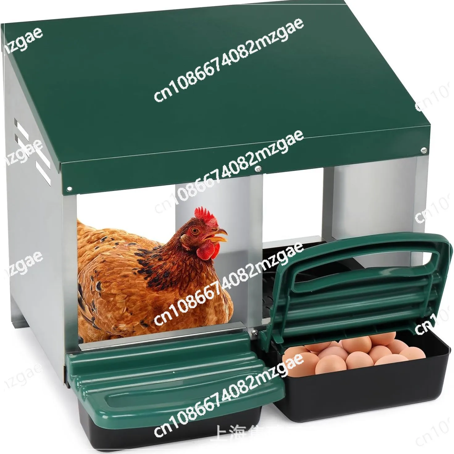 

Chicken egg laying galvanized egg laying box can be hung flat 34 holes to assemble convenient egg box