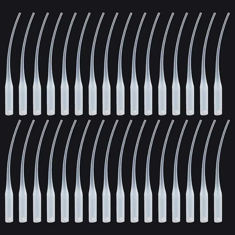 50Pcs Precision Glue Micro-Tips Plastic Ca Glue Applicator Extender Nozzle for DIY Craft Hobby Model Building Dispensing