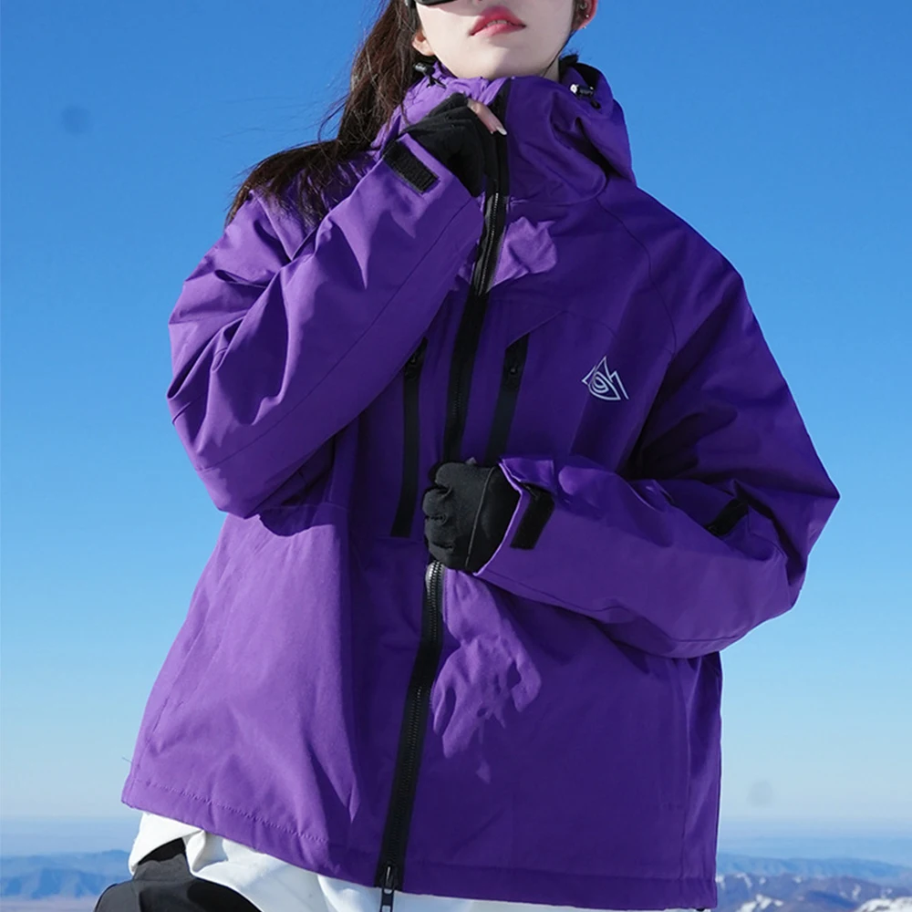 2024New Women's and men Winter Snow Suit Sets Snowboarding Clothing Skiing Costume Waterproof Jackets and Pants -30℃