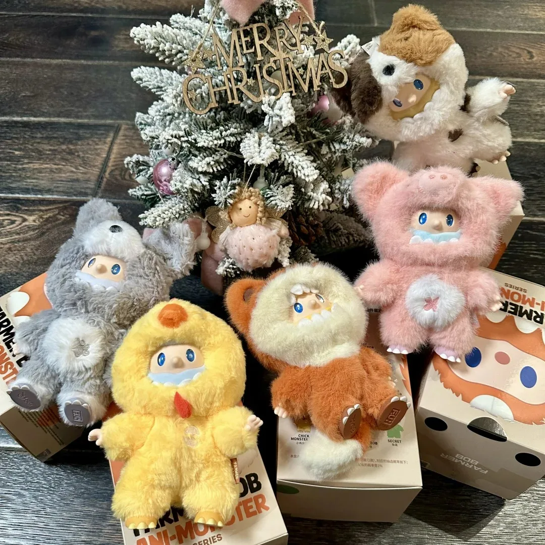 

Genuine Farmer Bob Ani-Monster Series Blind Box Vinyl Pendant Mystery Box Collection Model Decor Vinyl Doll Toys Birthday Gift
