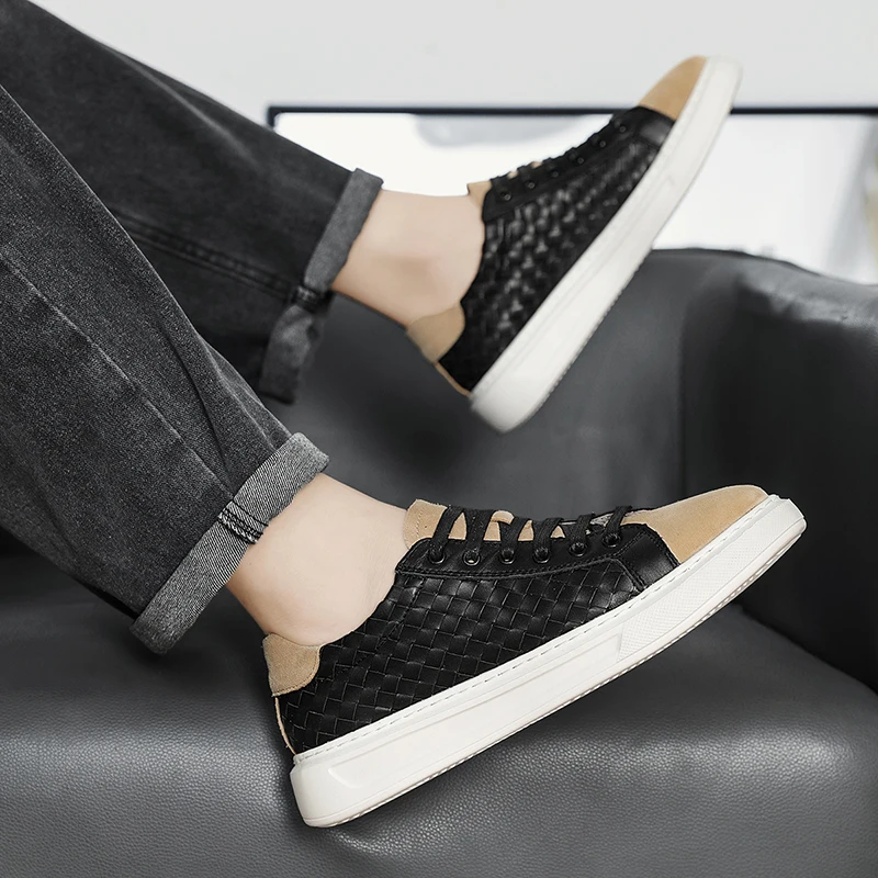 

Men's Color Blocking Fashion Versatile Trendy Board Shoes Men's Dating Shoes Outdoor Travel Shoes