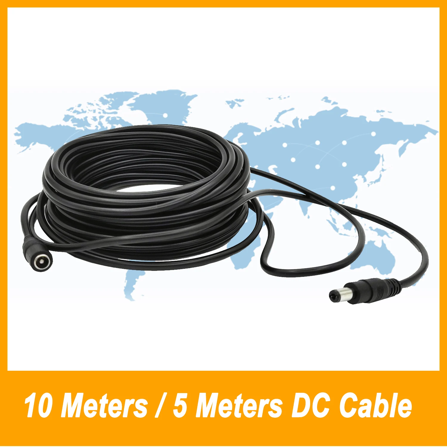 5M 10M DC12V Power Verlengkabel 5.5mm * 2.1mm Connector Man-vrouw Voor LED lamp CCTV Bewakingscamera Power Kabel Koord