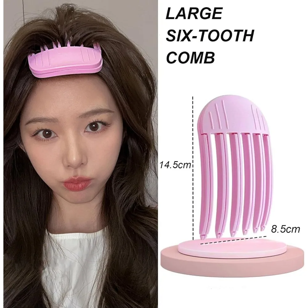 2PCS Hairpin Curling Bangs Clips Hair Roots Volumizing Hair Clips Women Curling Fixed Shape Clips Fashion Volume Hair Roller
