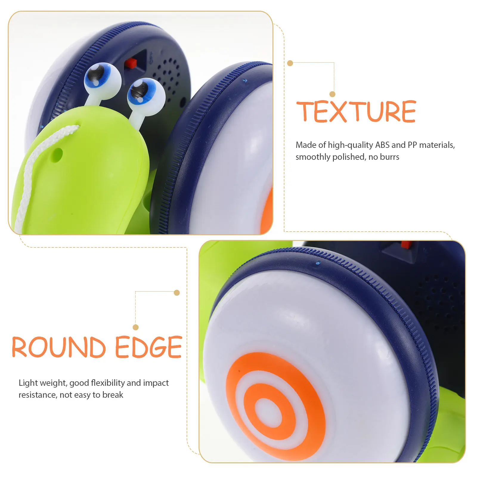 Snail Pulling String Playmate Smooth ABS PP Material Traction Aid Toddler Walking Skill Learning Walker Infant Pulling Gift