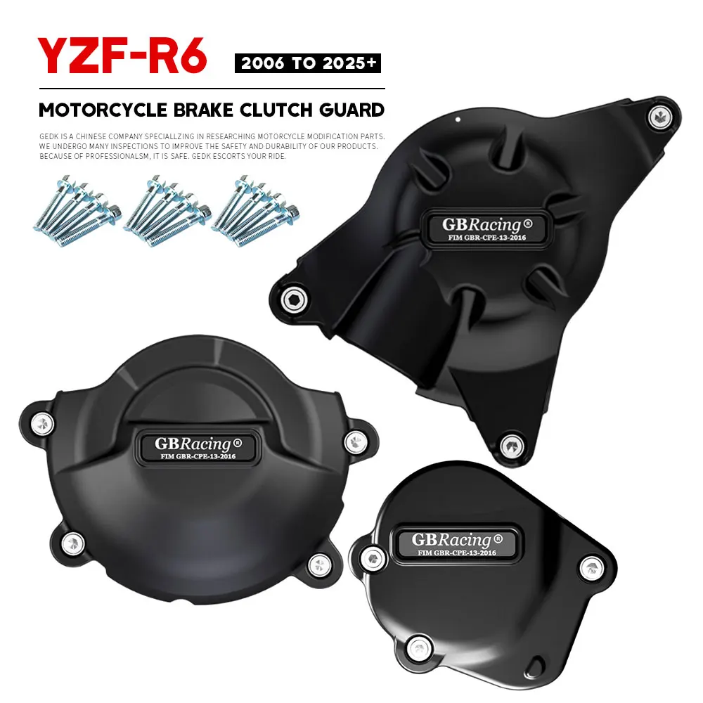 

YZF-R6 GB Racing Engine Protect Cover For YAMAHA YZF R6 2006-2024 Motorcycle Clutch Pulse Protection Cover Accessories GBracing