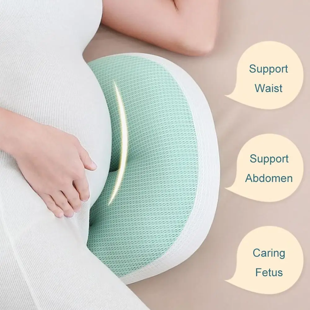 Pregnant Women's Waist Pillow Soft U Shaped Maternity Pillow Abdominal Support Comfort Pregnancy Cushion Sleeping Pillow