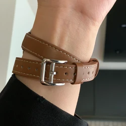 Leather Strap for Apple Watch Band 40mm 41mm 44mm 45mm 49mm 38/42mm correa IWatch Series 8 7 6 SE 5 4 Ultra Replacement Bracelet