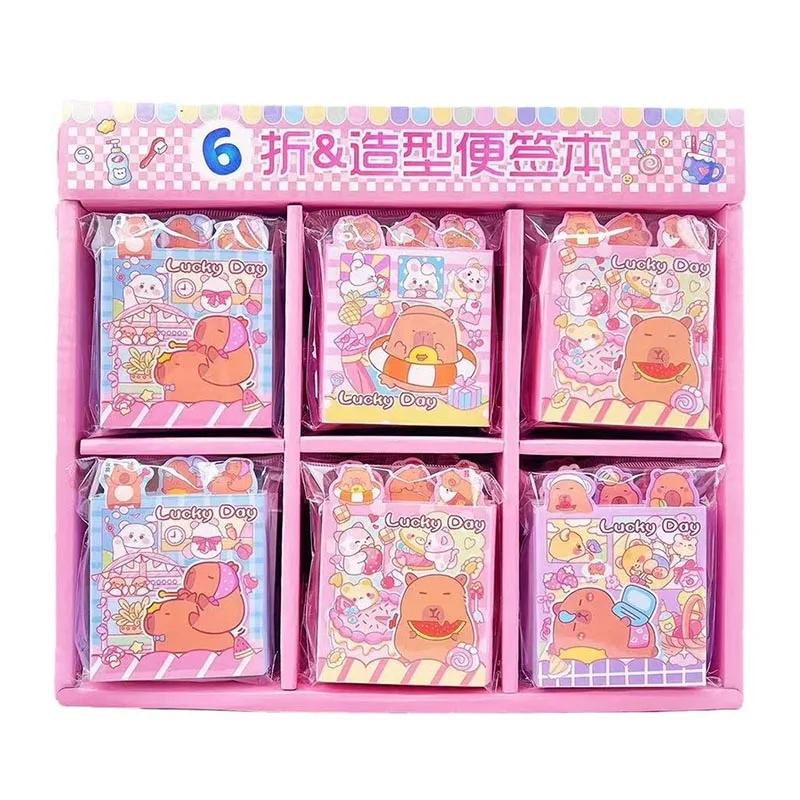 12pcs/lot Sanrio Melody Kuromi 6 Folding Memo Pad Sticky Notes Stationery Notepad Planner Sticker Post School Supply