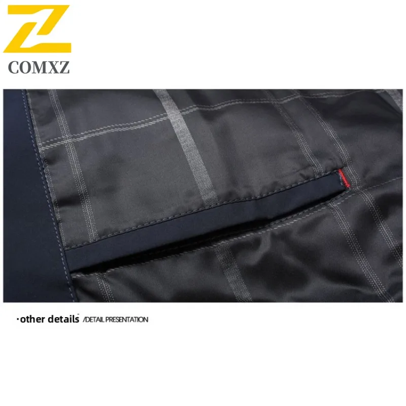 COMXZ Down Jacket Casual Turndown Collar Working Working Windproof Jacket High-quality single-breasted White Duck Down Garment