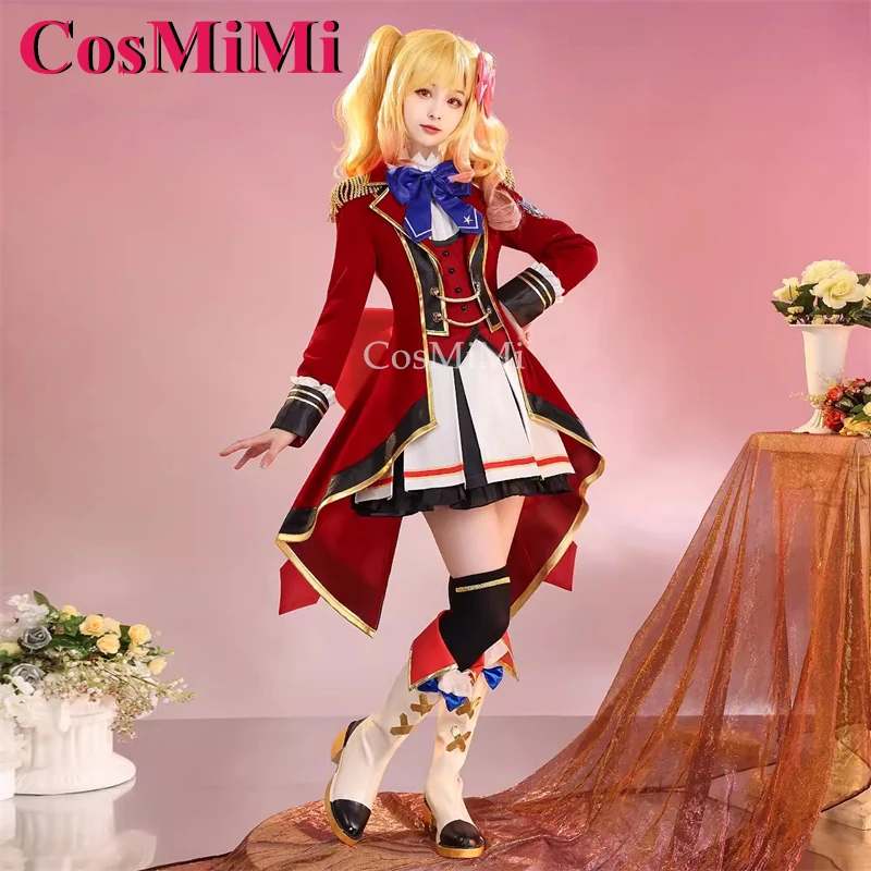 CosMiMi Game Aikatsu Stars Nijino Yume أزياء تنكرية رائعة حلوة S4 الزي المدرسي كرنفال حفلة لعب الأدوار الملابس S-L
