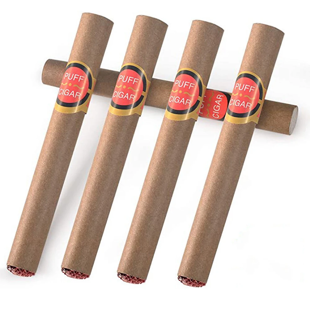 5pcs Simulation Tricky Fake Cigar Props April Fool\'s Day Prom Accessories Whole Man Cuban Cigar Decompression Children Toys