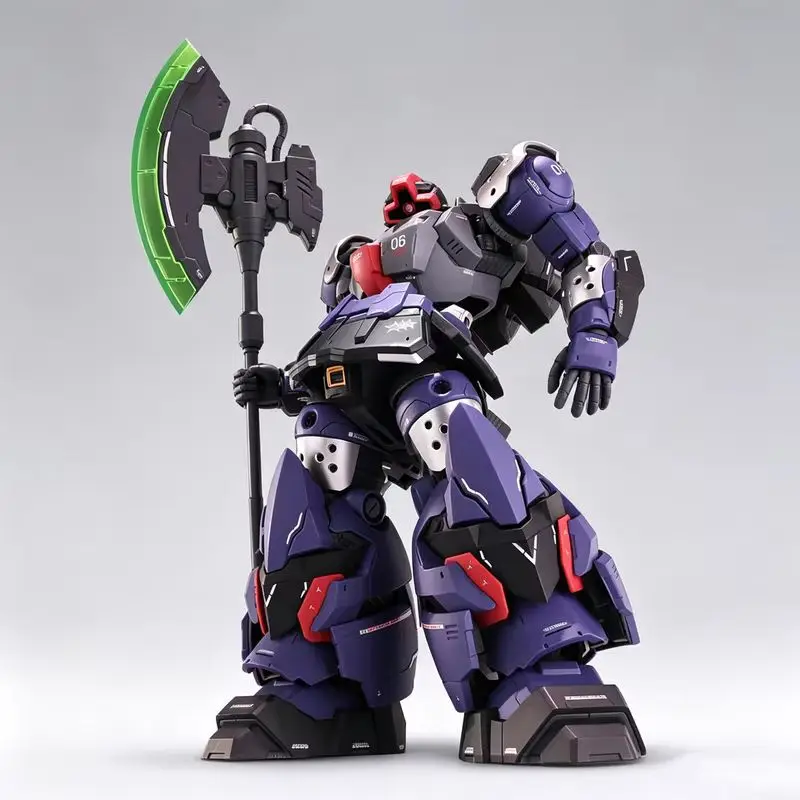 ZM Dream Model 1/100 MG Grips Dom Mecha Assembly Model Kit Action Figure Giant Green Axe Robot Building Toy With Water Decal Toy