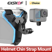 Motorcycle Helmet Chin Strap Mount For GoPro Hero 12 11 10 9 8 7 6 5 4 Insta360 X2 X3 SJCAM DJI Osmo Action Camera Accessories