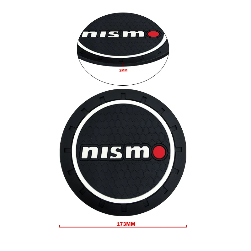 Car Coaster Water Cup Bottle Holder Anti-slip Pad Mat Silica Gel Bottle Holder Pad For Nismo Nissan Qashqai Juke X-trail Tiida