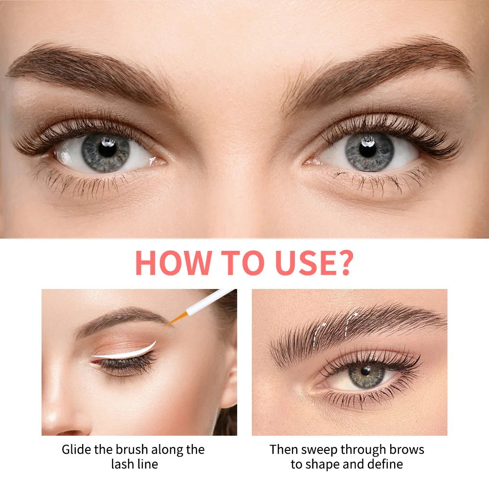 Sérum nourrissant rehausseur de cils et de sourcils, ingrédients naturels pour sourcils plus longs, plus épais, maquillage, 1 pièce